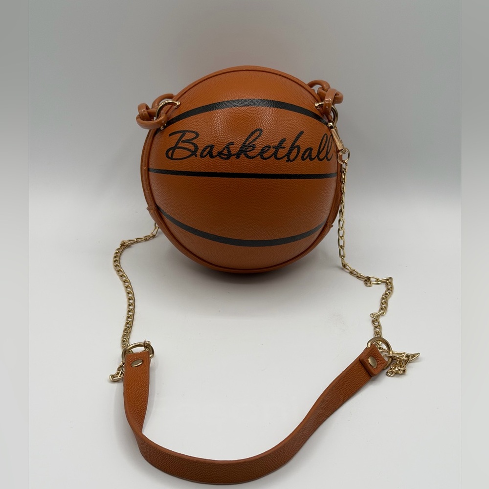 Stylish Mini Women’s Bag Basketball-Shaped Crossbody Bag With Strap